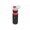 Бутылка спортивная пластиковая черно-красная 700ml 67-2915