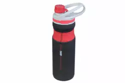 Бутылка спортивная пластиковая черно-красная 700ml 67-2915
