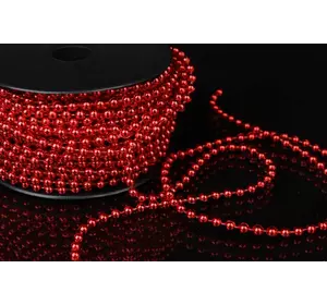 Перли на нитці червоні (4мм х 20м) 5-76956