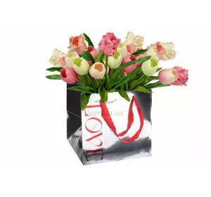 Пакет для квітів дзеркальний (24х25х25см) 31-12502