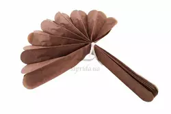 Помпоны коричневые 35 см