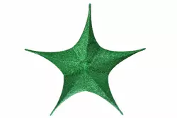 Звезда декоративная темно-зеленая (80 см) 5-64885