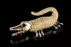 Брошь "Крокодил" 1-197235