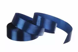 Стрічка атласна 25мм (темно-синя, # 120)