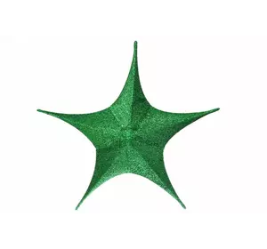 Зірка декоративна темно-зелена (80 см) 5-64885