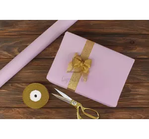 Бумага упаковочная крафт сиренево-розовый в рулоне  (8м*0.7м) 80г/м² 255-3894