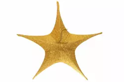 Звезда декоративная золотая 1 (80 см) 5-64847