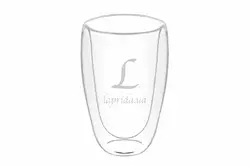Склянка скляна з подвійним дном 400ml 671-088