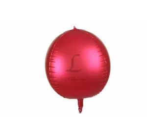 Повітряна кулька матова овальна (красна)