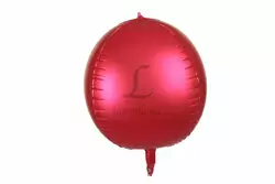Повітряна кулька матова овальна (красна)