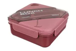 Ланч-бокс 1000ml рожевий (17×17×7.5см) 64-21-1646