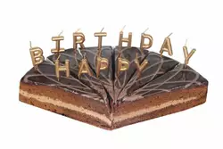 Свічки "Happy Birthday" (бронзові) 5-71418