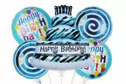 Комплект повітряних куль "Happy Birthday" 5-81424