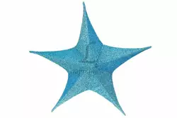 Звезда декоративная голубая (65 см) 5-64786