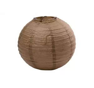 Бумажный шар коричневый 35см