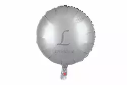 Повітряна кулька матова кругла (срібна)