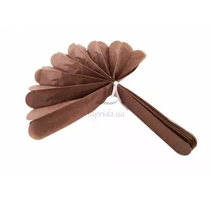 Помпони коричневі 35 см