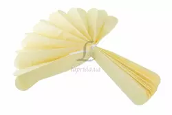 Помпоны бледно-желтые 30 см