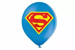 Повітряна кулька (В105, 30см), з малюнком Супермен, 25 шт., 251-16423