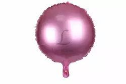 Повітряна кулька матова кругла (рожева)
