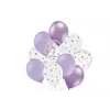 Набор шаров "Фиолетовые короны", хром фиолет, белый, 10шт. в уп. 251-9135