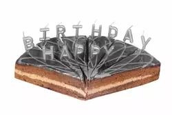 Свічки "Happy Birthday" (срібло) 5-71401