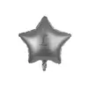 Повітряна кулька матова у формі зірки (срібло)