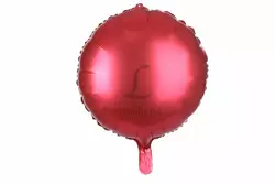 Повітряна кулька матова кругла (червона)