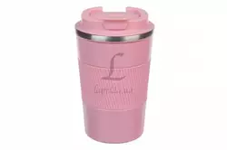 Термостакан "coffee 07" 380мл рожевий 61-6102