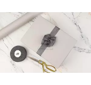 Бумага упаковочная "Тон серый+тон серый" в рулоне (0,7м х8м) 70г/м2 255-6499