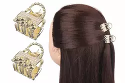 Краб для волос металлический 2,5 см 1-197525