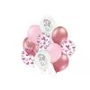 Набор воздушных шаров "Кошечка Мэри" белый, розовый, хром 10 шт. в уп. 251-9210