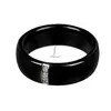 Кольцо керамическое черное (размер 8) 251-17475