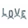 Набір повітряних кульок "Love" срібло