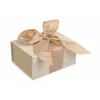 Итальянская подарочная коробка серо-бежевая (13.5*10 см)