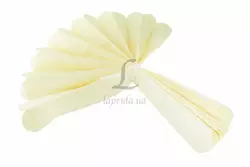 Помпони блідо-жовті 35 см