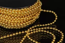 Перли на нитці золото (4мм х 20м) 5-76949