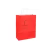 Бумажный пакет белый с ручками (250*110*330 мм) красный 2-66926151