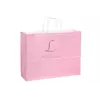 Бумажный пакет белый с ручками (400*120*310 мм) розовый 2-66926298