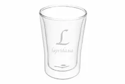 Чашка стеклянная с двойным дном 350ml 671-194
