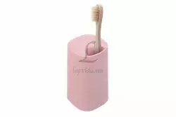 Эко стакан для зубной щетки розовый 68-840