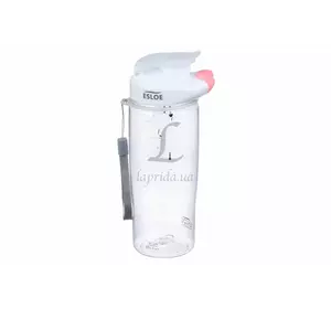 Бесконтактная бутылка спортивная пластиковая "Esloe pink" 500ml 67-324
