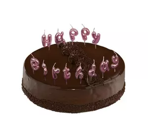 Набор свечей "Happy Birthday" (розовый ) 5-84593